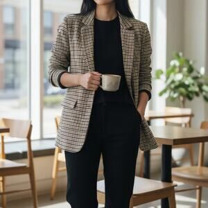 EVERY Women's Single Button Blazer Size M 8-14 Oversized